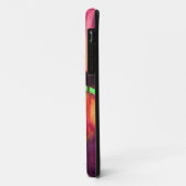 Paarse figuren origineel kunstdruppelschilderij va Case-Mate iPhone case (Achterkant/links)