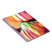 Paarse figuren origineel kunstdruppelschilderij va notitieboek (Rechterzijde)