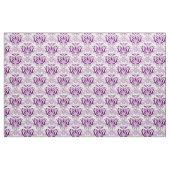 Paarse filigree damask stof (Fat Quarter)