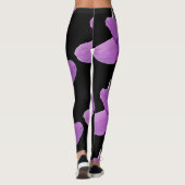 Paarse Filipijnse Violet zwart Leggings (Achterkant)