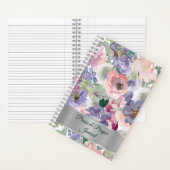 Paarse film en roze dagboek notitieboek (Binnen)