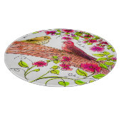 Paarse Finch Serving Tray Snijplank (Hoek)