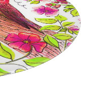 Paarse Finch Serving Tray Snijplank (Hoek)