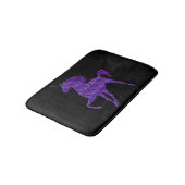Paarse Fire Unicorn Bath Mat (Gekanteld)