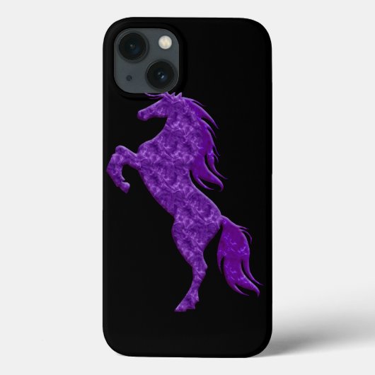 Paarse Fire Unicorn iPhone 6 Hoesje (Achterkant)