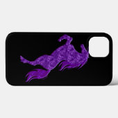 Paarse Fire Unicorn iPhone 6 Hoesje (Achterkant (horizontaal))