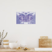 Paarse Fitness Angel! Poster (Keuken)