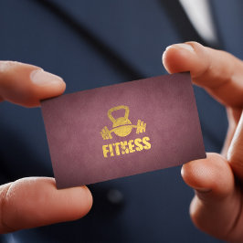 Paarse Fitness - persoonlijk trainer Kettlebell Ba Visitekaartje