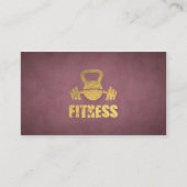 Paarse Fitness - persoonlijk trainer Kettlebell Ba Visitekaartje (Voorkant)