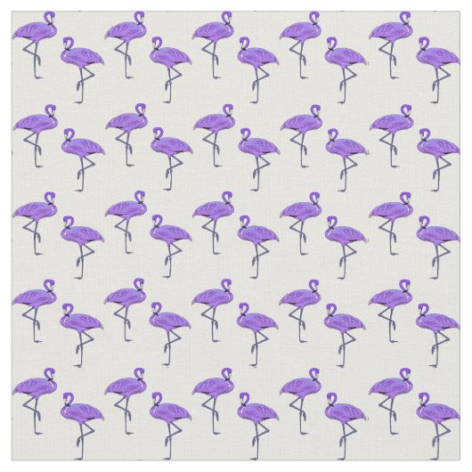 Paarse Flamingo's Patroon Stof (Close Up)