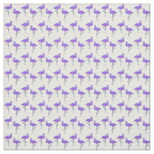Paarse Flamingo's Patroon Stof (Swatch)