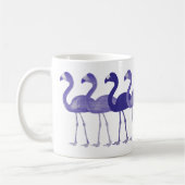 Paarse Flamingos Retro  koffie Mok (Links)