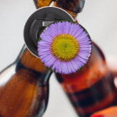 Paarse Fleabane Daisy Floral Button Flesopener