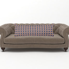 Paarse Fleabane Daisy Floral Pattern Lichaamskussen