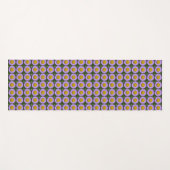 Paarse Fleabane Daisy Floral Pattern Yogamat (Voorkant (horizontaal))
