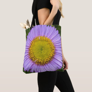 Paarse Fleabane Daisy Floral Tote Bag
