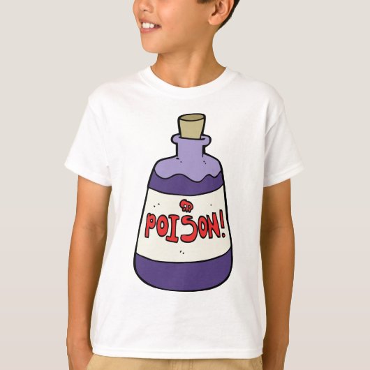 Paarse fles vergif t-shirt (Voorkant)