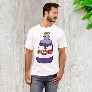 Paarse fles vergif t-shirt