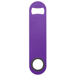 Paarse flesopener met tekst op maat bar cadeau sle speed flessenopener