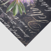 Paarse Flessenborstel Bloem Decoupage Tissuepapier (Detail)