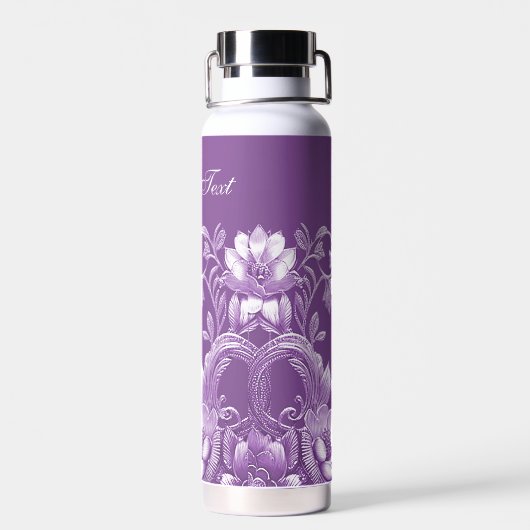 Paarse flessenwaterfles waterfles