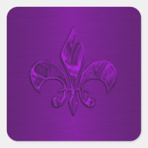 Paarse Fleur de Lis Envelope Seal