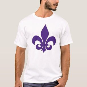 paarse fleur de lis Mannen shirt