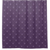 Paarse Fleur de Lis Pattern Decor