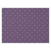 Paarse Fleur de Lis Pattern Tafelkleed (Voorkant (Horizontaal))