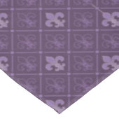 Paarse Fleur de Lis Pattern Tafelkleed (Gekanteld)