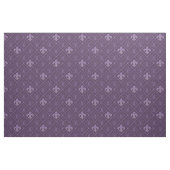 Paarse Fleur de Lis Seamless Pattern Stof (Fat Quarter)