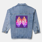Paarse flip T&T-hip Denim Jacket (Achterkant)