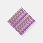 paarse flora Dianthus Barbatus patroon Servet (Hoek)