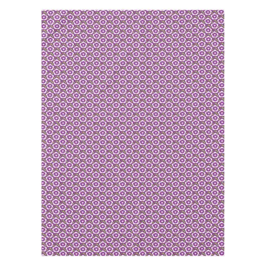  paarse flora Dianthus Barbatus patroon Tafelkleed (Voorkant)