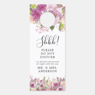 Paarse Flora Lavendel Trouw Welkom Deur Hanger
