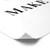 *~* Paarse Floral Abstract DANDELION maakt een wen Poster (Hoek)