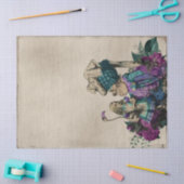 Paarse Floral Alice in Wonderland met Duchess Tissuepapier (Craft)