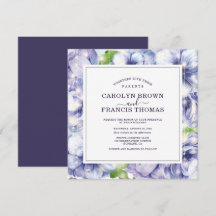 Paarse Floral Anemone Luxury Wedding
