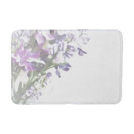 Paarse Floral Bath Mat