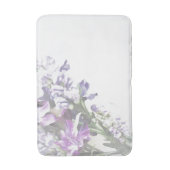 Paarse Floral Bath Mat (Voorkant Verticaal)