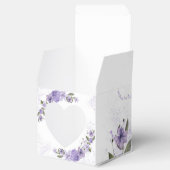 Paarse Floral Bedankdoosjes (Geopend)