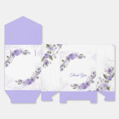 Paarse Floral Bedankdoosjes (Ongevouwen)