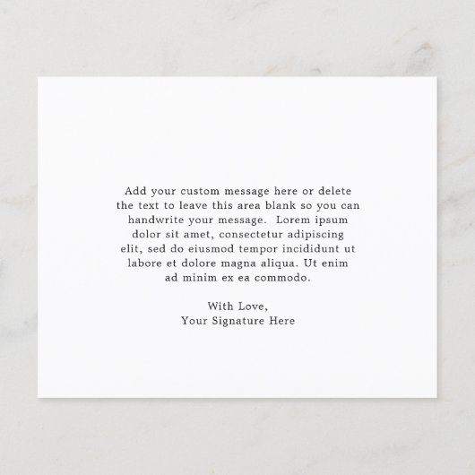 Paarse Floral Budget Weddenschap Hartelijk dank (Achterkant)