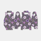 Paarse Floral cadeaudoos Bedankdoosjes (Uitgevouwen)
