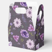 Paarse Floral cadeaudoos Bedankdoosjes (Geopend)
