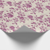  Paarse Floral Cadeaupapier (Hoek)