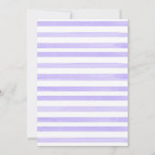 Paarse Floral Crest Het is een meisje Baby shower Kaart (Achterkant)