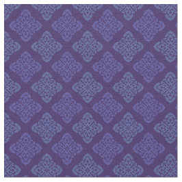 Paarse Floral Damask Stof