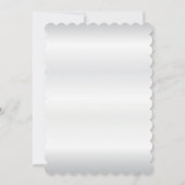 Paarse Floral Eat, Drink en huwelijksuitnodiging Kaart (Achterkant)