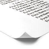 Paarse Floral Elegant 16 Tafelzittingsschema Poster (Hoek)